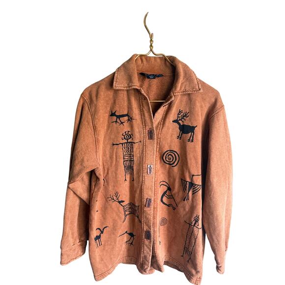 Vintage 1990s Bfofo Button Up Shirt Made in Canada Small - Picture 1 of 8